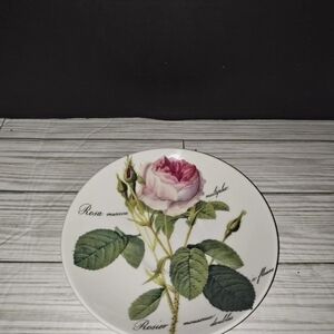 Vintage Roy Kirkham Redoute Roses Fine Bone China Saucer Vintage Plate 1996